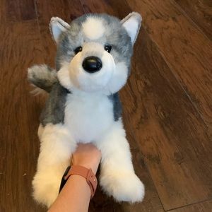 Stuffed animal dog husky
